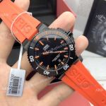 Swiss Grade Superclone Oris Aquis Watch Orange Rubber Band